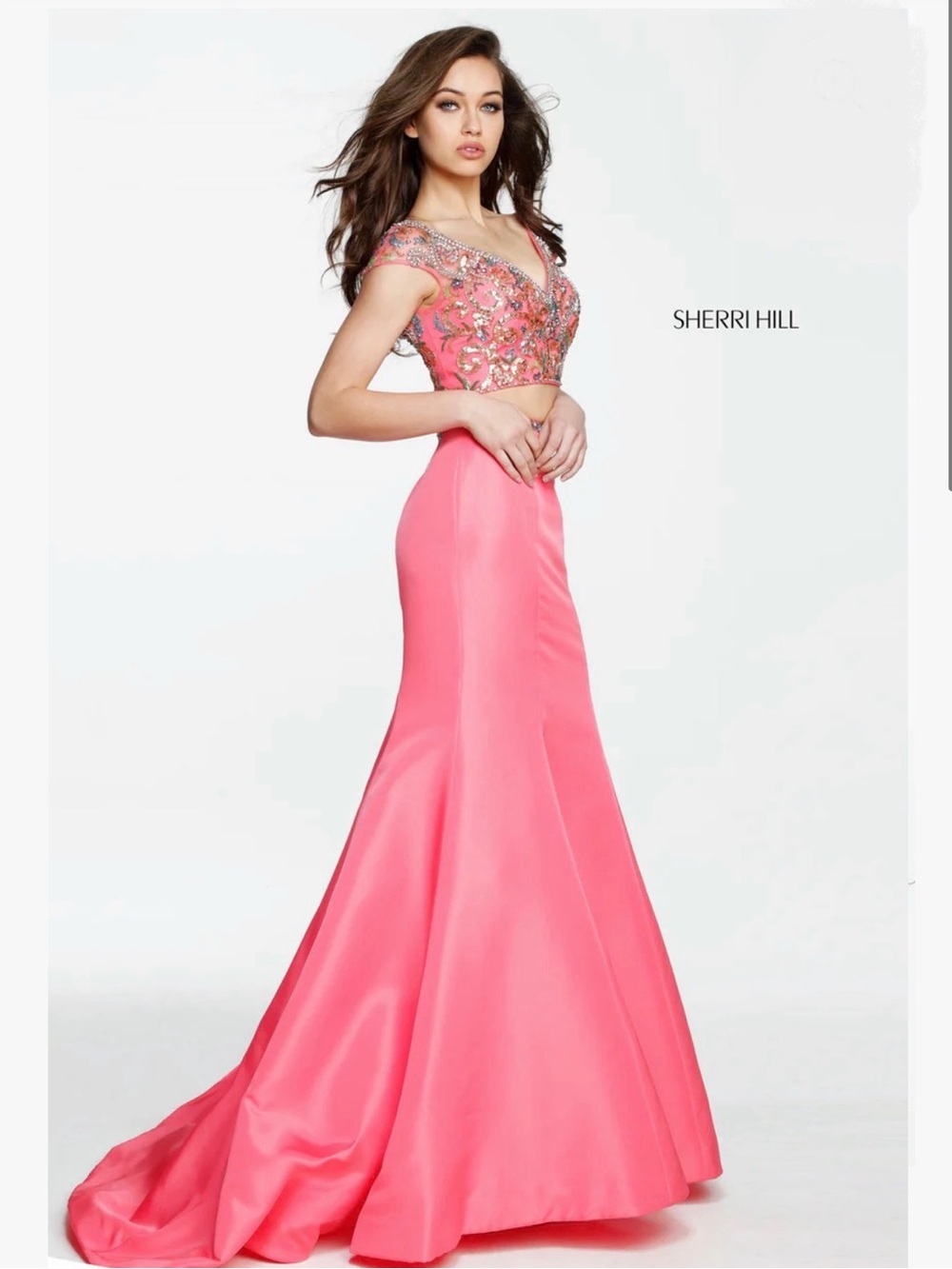 sherri hill pink two piece prom dress Pink Prom Dresses and Gowns 2026